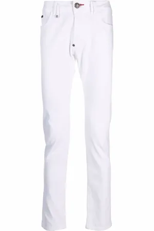 Philipp Plein Skinny-Jeans mit Logo-Schild