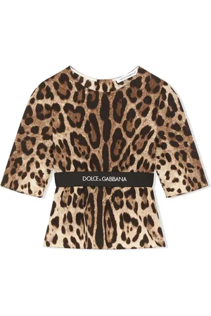 Dolce & Gabbana Oberteil mit Leoparden-Print