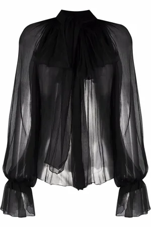 Atu Body Couture Seidenbluse mit Schleifendetail