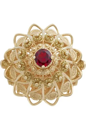 Dolce & Gabbana 18kt Gelbgoldring mit Granat
