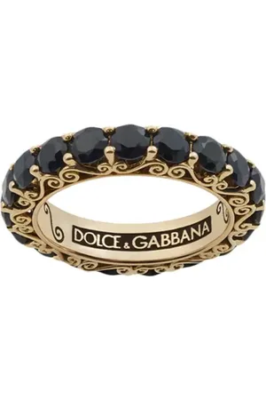 Dolce & Gabbana 18kt Gelbgoldring mit Saphir