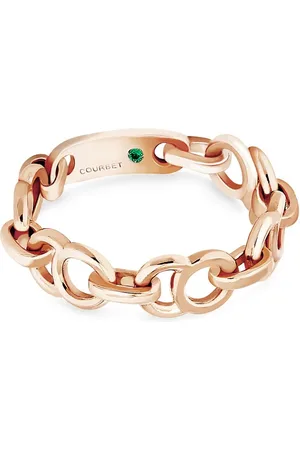 COURBET 18kt Rotgoldring im Ketten-Design