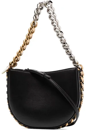 Stella McCartney Frayme Faux-Leder-Schultertasche