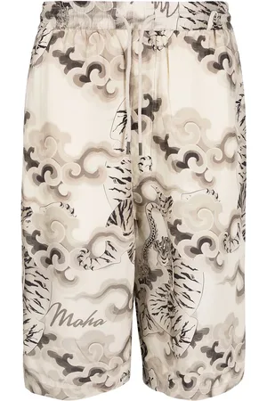 Maharishi Knielange Shorts mit Kordelzug