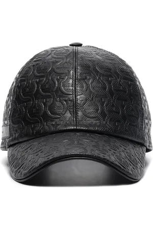 Salvatore Ferragamo Gancini Baseballkappe aus Leder