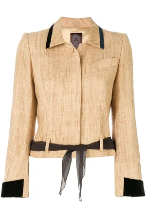 John Galliano Jacke mit Taillenzug