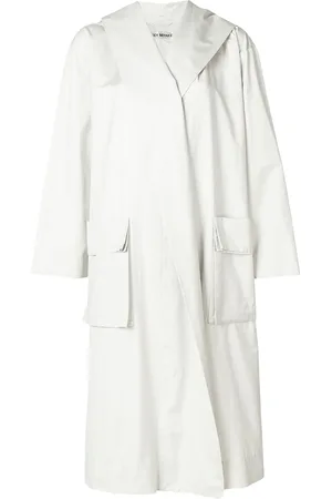 Issey Miyake Trenchcoat mit Kapuze