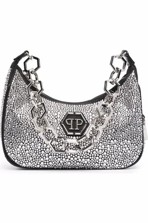 Philipp Plein Schultertasche mit Kristallen