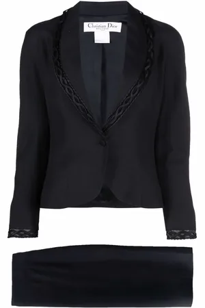 Dior 1990 Kostüm mit Blazer und Rock