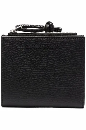 Emporio Armani Portemonnaie aus strukturiertem Leder