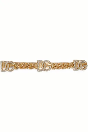 Dolce & Gabbana Haarclip mit strassverziertem DG-Logo