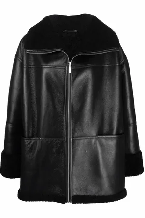 Totême Oversized-Jacke mit Shearling
