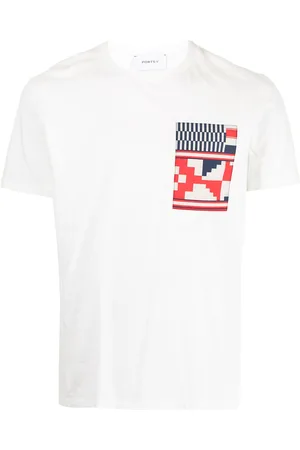 Ports V T-Shirt mit geometrischem Print