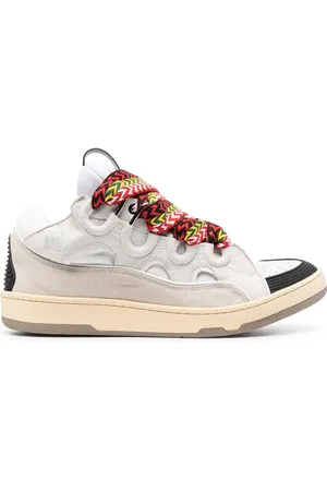 Lanvin Curb Sneakers mit Wildlederbesatz