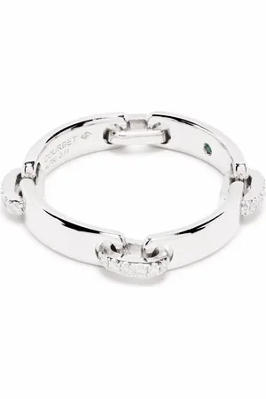 COURBET 18kt Weißgoldring mit synthetischen Diamanten