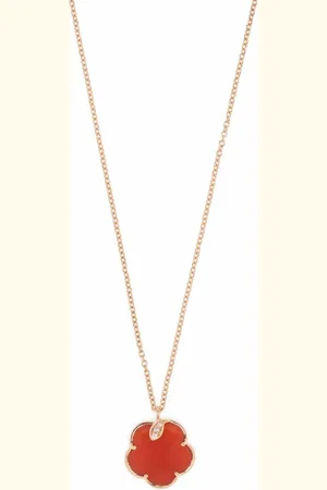 Pasquale Bruni 18kt Petit Joli Rotgoldhalskette mit Diamanten
