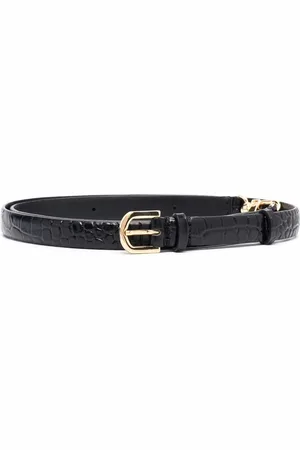 Totême Gürtel mit Kroko-Optik