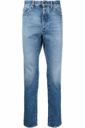 Palm Angels Gerade Jeans mit Seitenstreifen