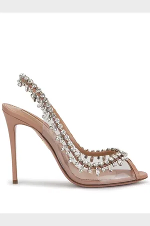 Aquazzura Temptation Pumps mit Kristallen 110mm