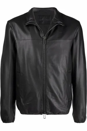 Emporio Armani Lederjacke mit Reißverschluss