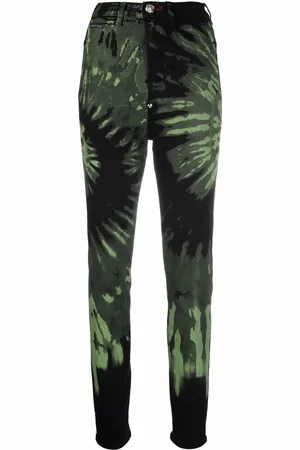 Philipp Plein Skinny-Jeans mit Batikmuster