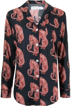 Desmond & Dempsey Pyjama mit Print
