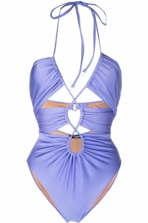 Noire Swimwear Geraffter Badeanzug