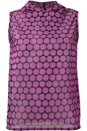 WALTER VAN BEIRENDONCK Semi-transparentes Top mit Kapuze