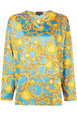 Gucci Oberteil mit Ketten-Print