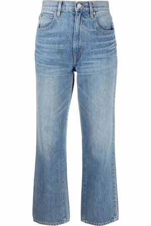 SLVRLAKE Cropped-Jeans mit hohem Bund