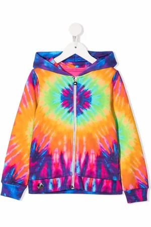 Philipp Plein TEEN Hoodie mit Batik-Print