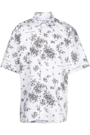 OFF-WHITE Hemd mit Büroklammer-Print
