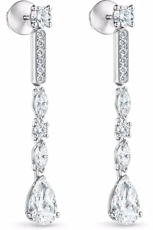 De Beers 18kt Snow Dance Weißgoldohrringe mit Diamanten