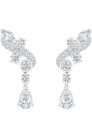 De Beers 18kt Adonis Rose Weißgoldohrringe mit Diamanten