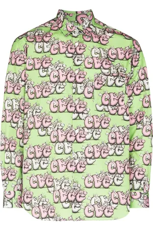 Comme des Garçons X KAWS Hemd mit grafischem Print
