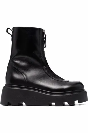 Premiata Lederschuhe mit Reißverschluss