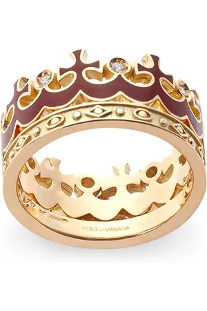Dolce & Gabbana 18kt Gelbgoldring im Kronendesign