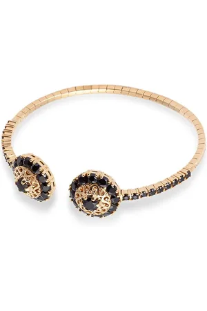Dolce & Gabbana 18kt Family Gelbgoldarmspange mit schwarzem Saphir