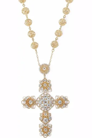 Dolce & Gabbana 18kt Pizzo Gelbgoldhalskette