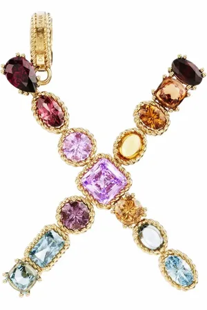Dolce & Gabbana Rainbow Alphabet X 18kt Gelbgoldanhänger