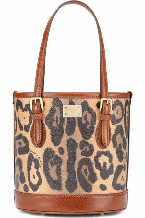 Dolce & Gabbana Kleine Crespo Beuteltasche mit Leoparden-Print