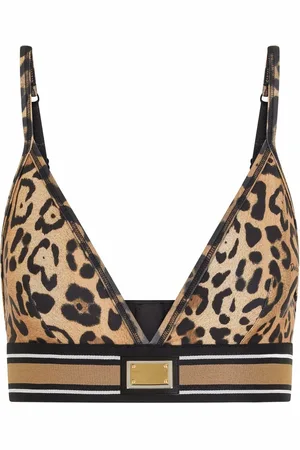 Dolce & Gabbana Bralette mit Leoparden-Print