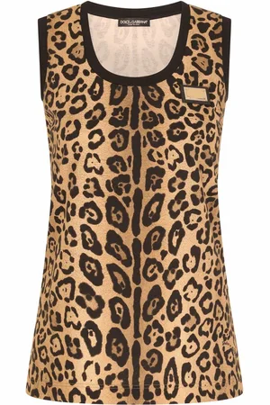 Dolce & Gabbana Tanktop mit Leoparden-Print