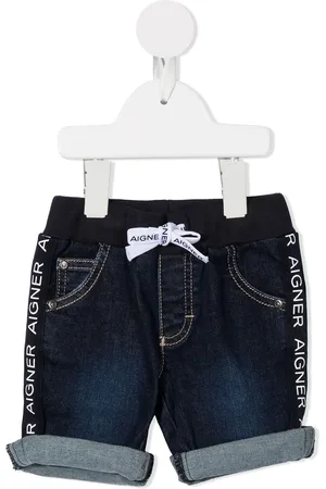 Aigner Jeans-Shorts mit Logo-Streifen