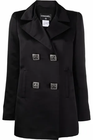 CHANEL Doppelreihiger Seidenblazer