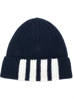 Thom Browne Strickmütze mit Streifen