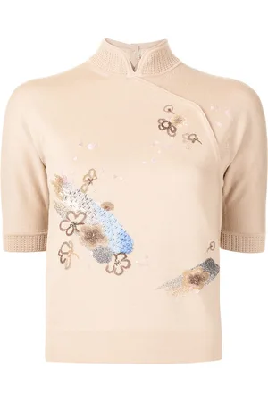 SHIATZY CHEN Besticktes Strickoberteil