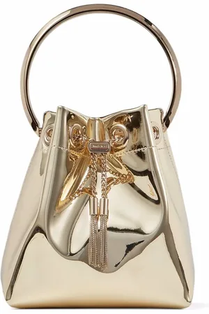 Jimmy Choo Metallic-Beuteltasche