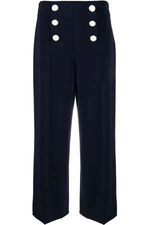 Moschino Doppelreihige Cropped-Hose
