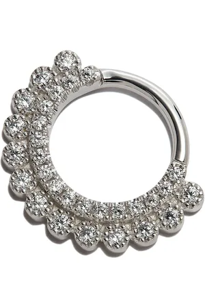 Maria Tash 18kt Apsara Clicker Weißgoldohrring